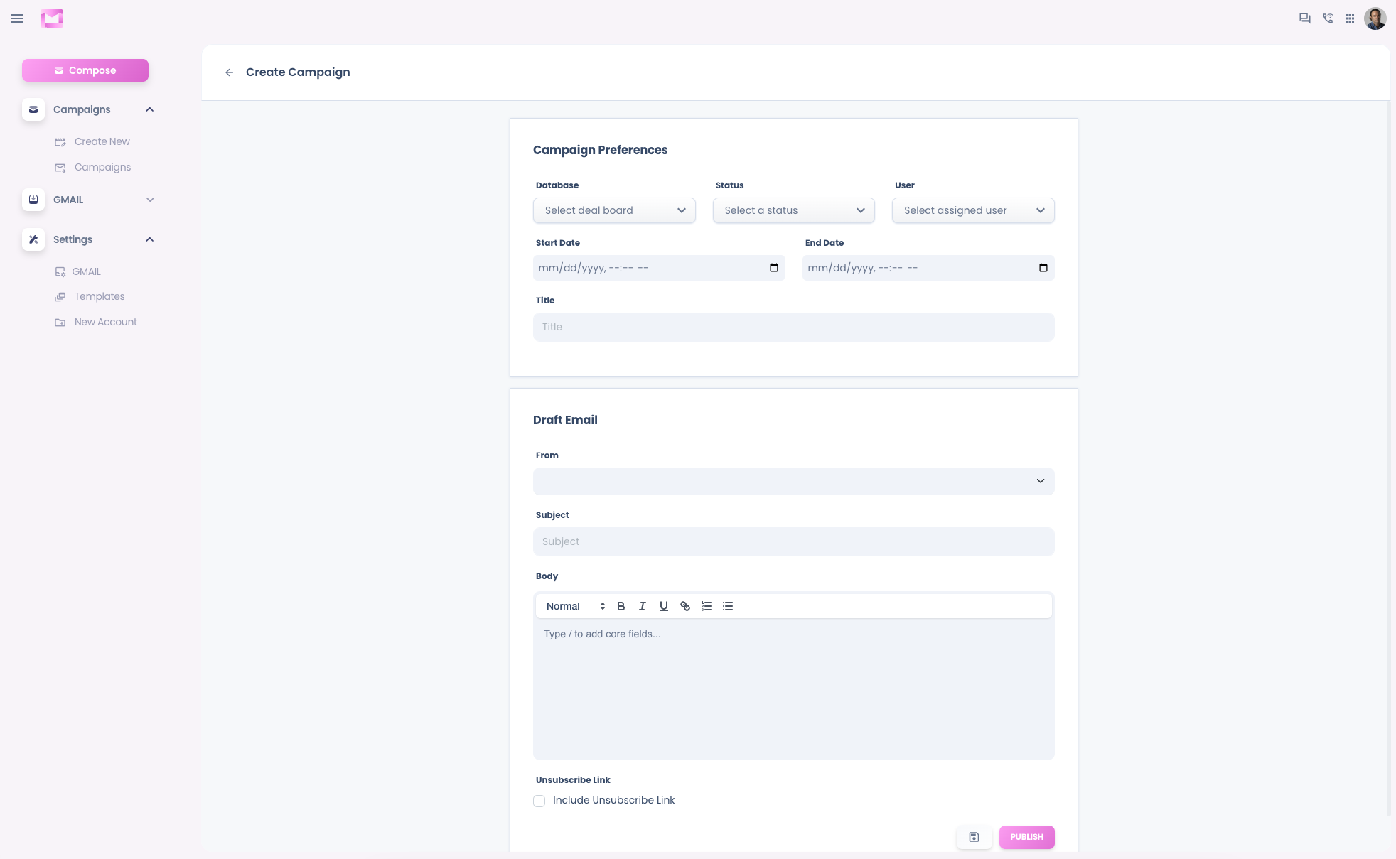 Halos email software product image