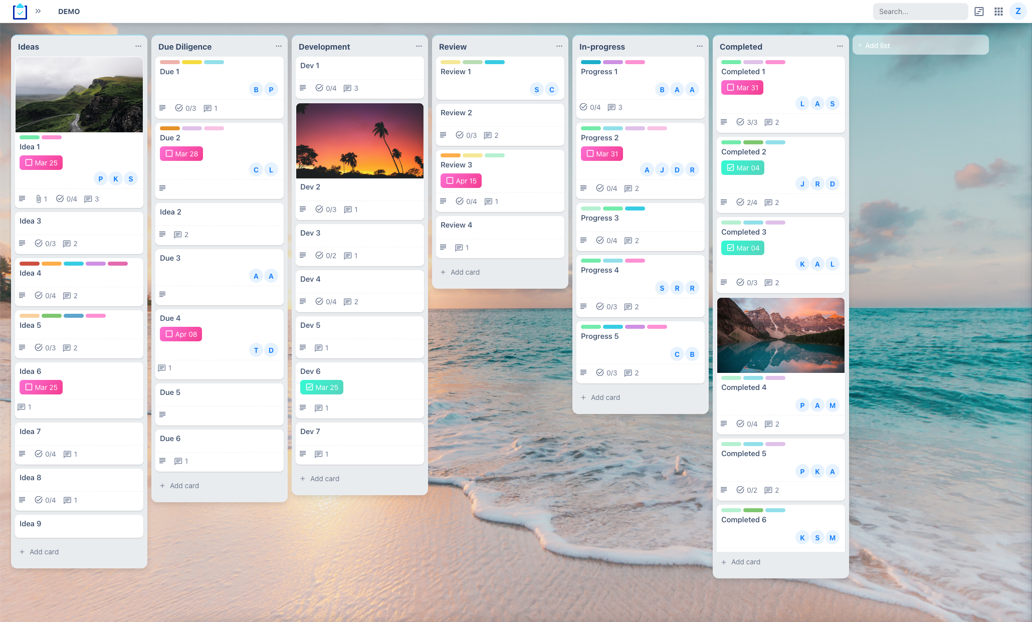 Halos product management software image